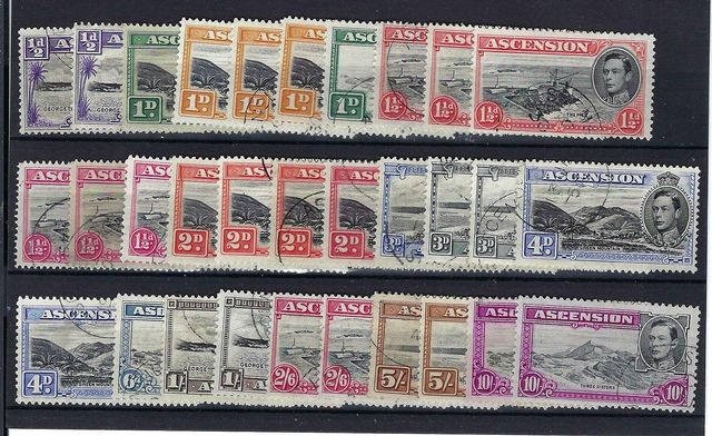Image of Ascension SG 38/47b LMM British Commonwealth Stamp